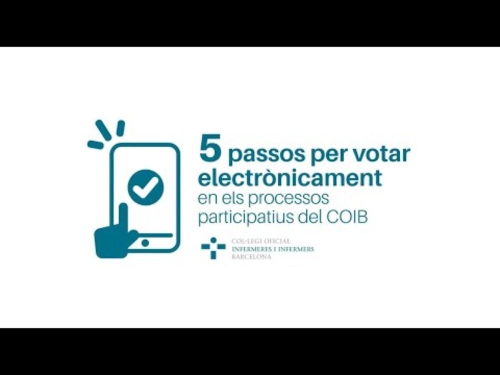 5 passos per votar electrònicament en els processos participatius del COIB