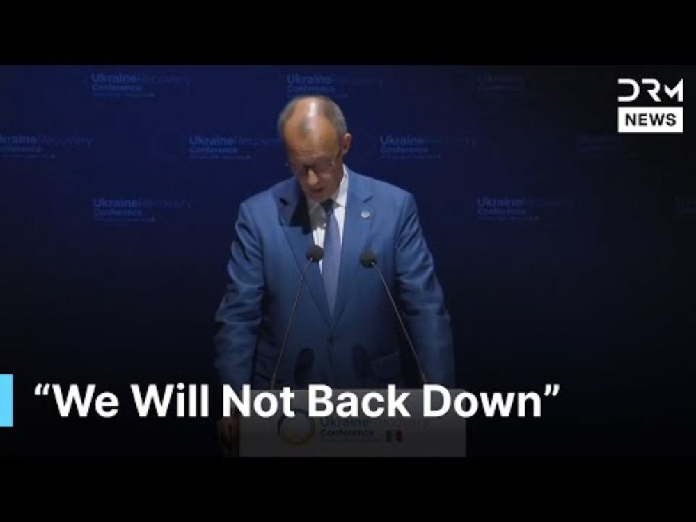 🇩🇪 “We Will Not Back Down” — Merz’s Message to Trump at Ukraine Recovery Conference