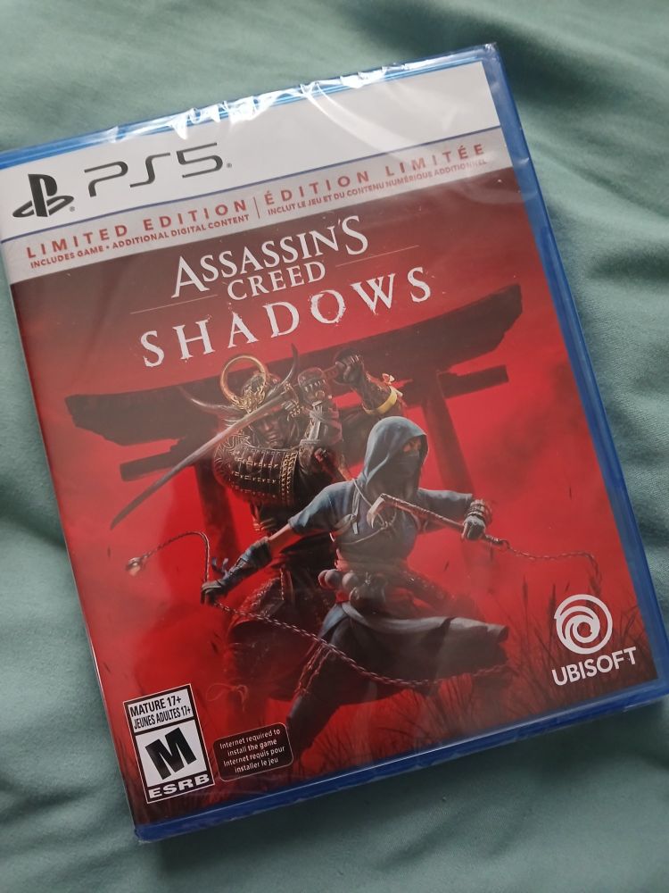 Assassins Creed Shadows game case