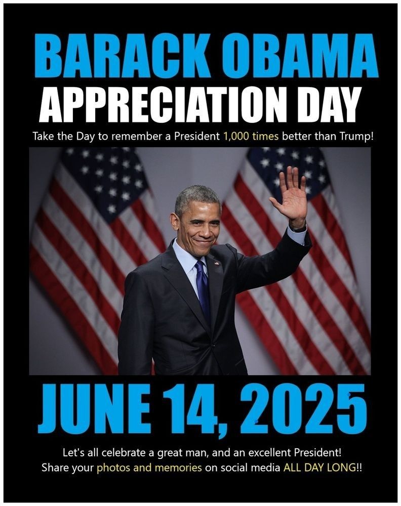 President Obama waving in front of two American flags.