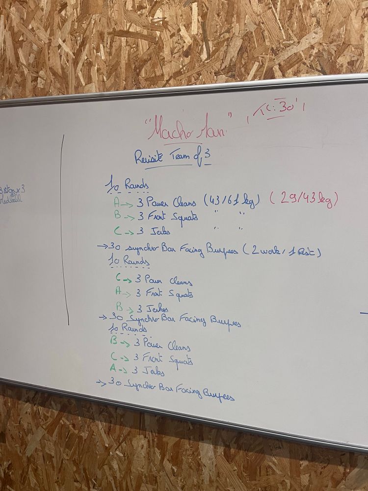 Wod du jour pour movember 