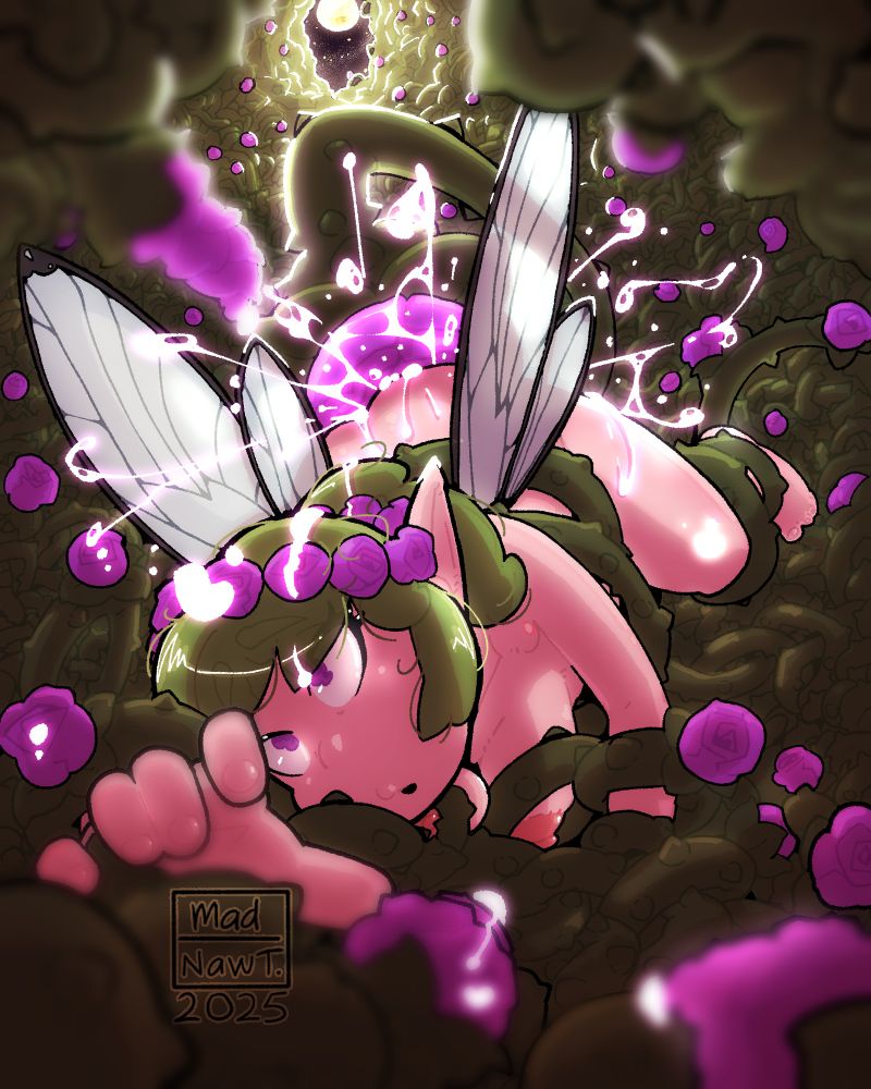 A fanart of @canuckuma.bsky.social's OC, Nym