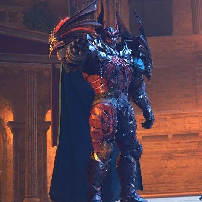 Barret dressed as King Varvados in the Loveless play, Final Fantasy 7 Rebirth