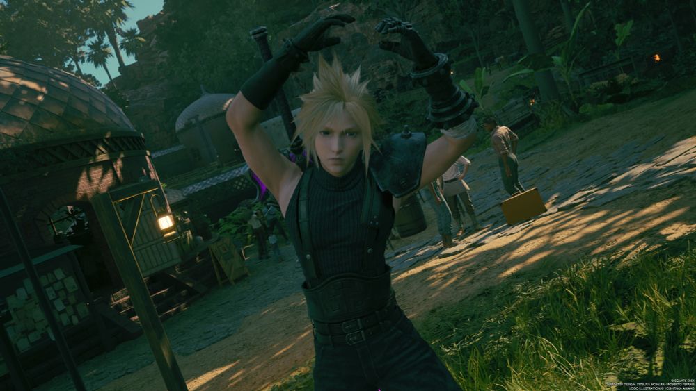 Cloud strikes a funny pose for a photo