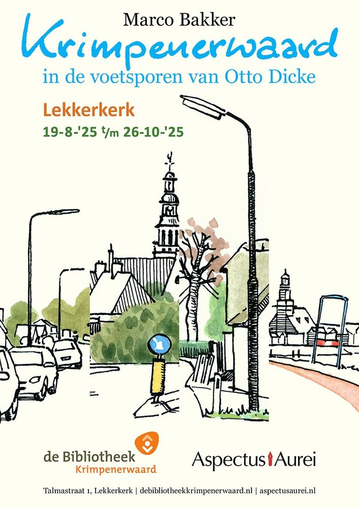 Affiche bij de expositie 'Krimpenerwaard' in Lekkerkerk.
