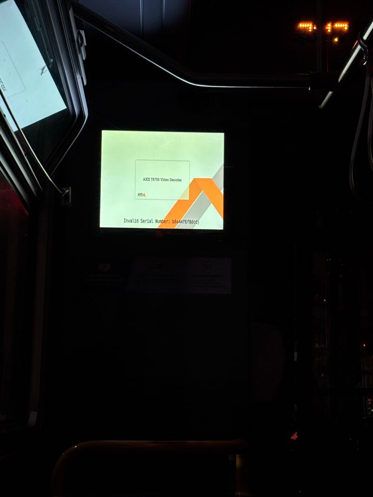 Invalid serial number display on Trimet 