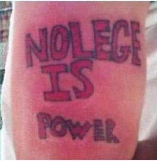 Nolege is power 