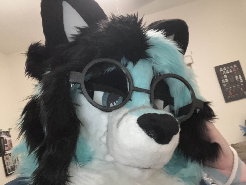 My fursuit giving a seductive look