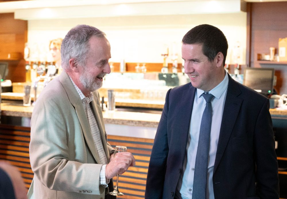 Photograph of Colin Wrafter and Richard Hill (Joint Secretary at the North South Ministerial Council Joint Secretariat).