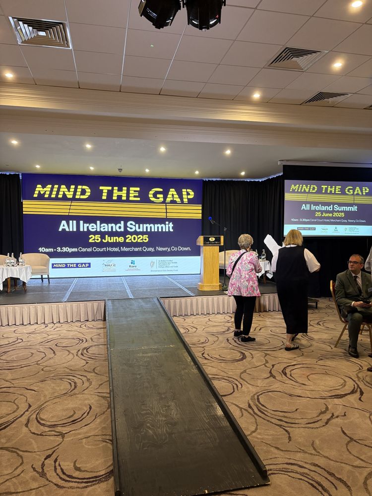 Photograph of the event stage and access point.