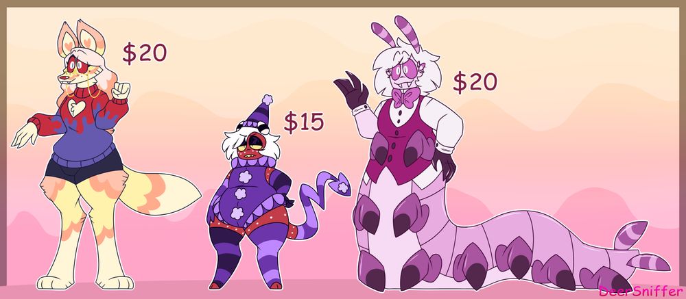 3 hellaverse themed adopts