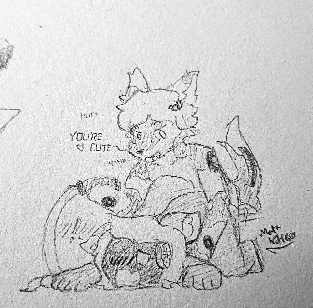 "You're cute <3"
Harrier GR.3 Planesona having sex with Wiwi, he is holding Wiwi's whip.