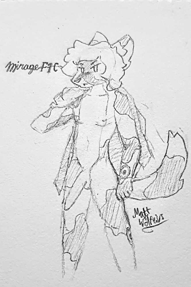 Mirage F1C planesona, nude, holding a jacket over their right shoulder.
