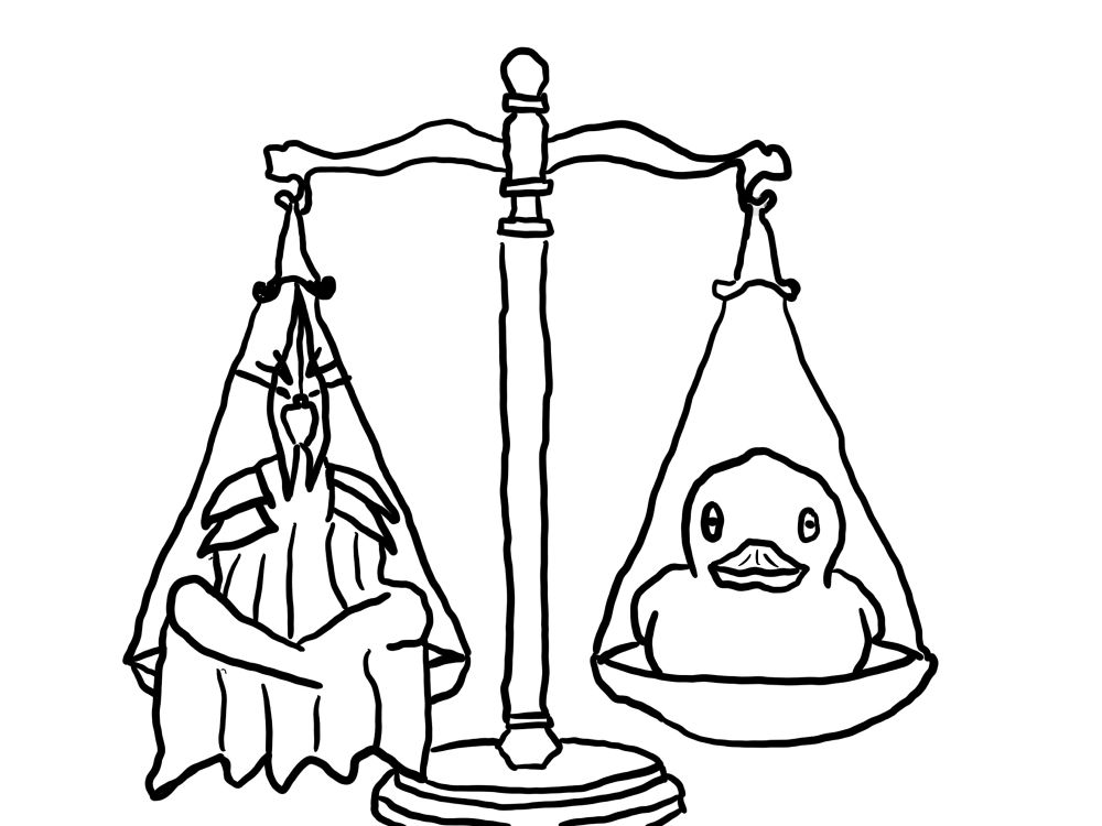 The Witch King of Angmar weighs the same as a duck.