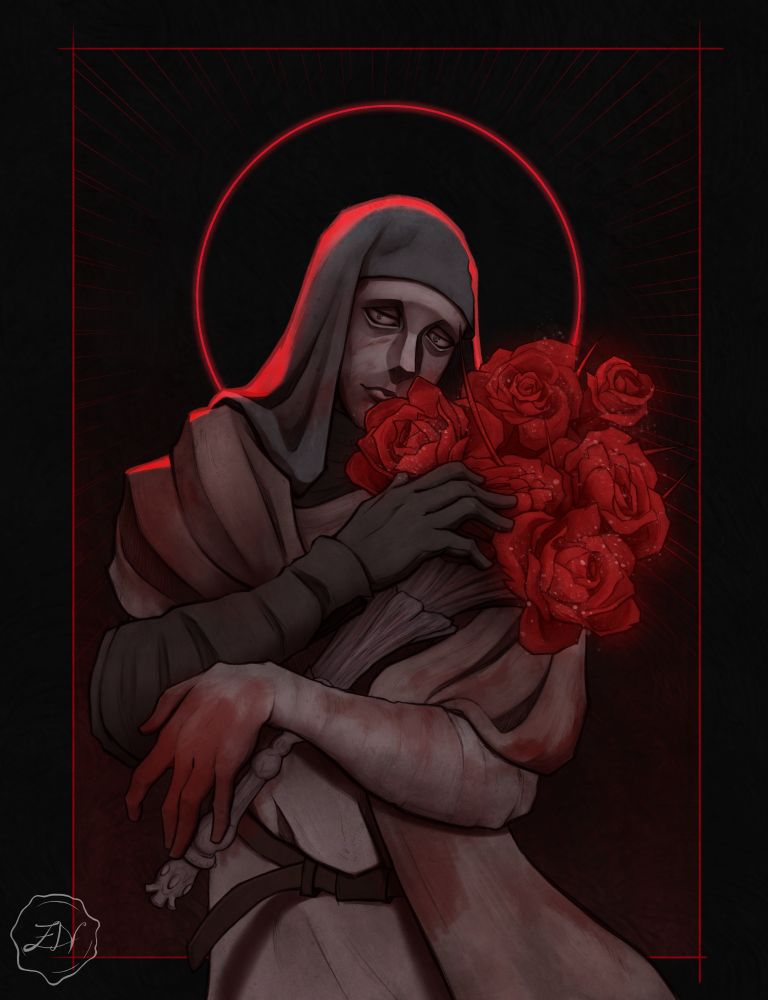 Illustration of Varré from Elden Ring.