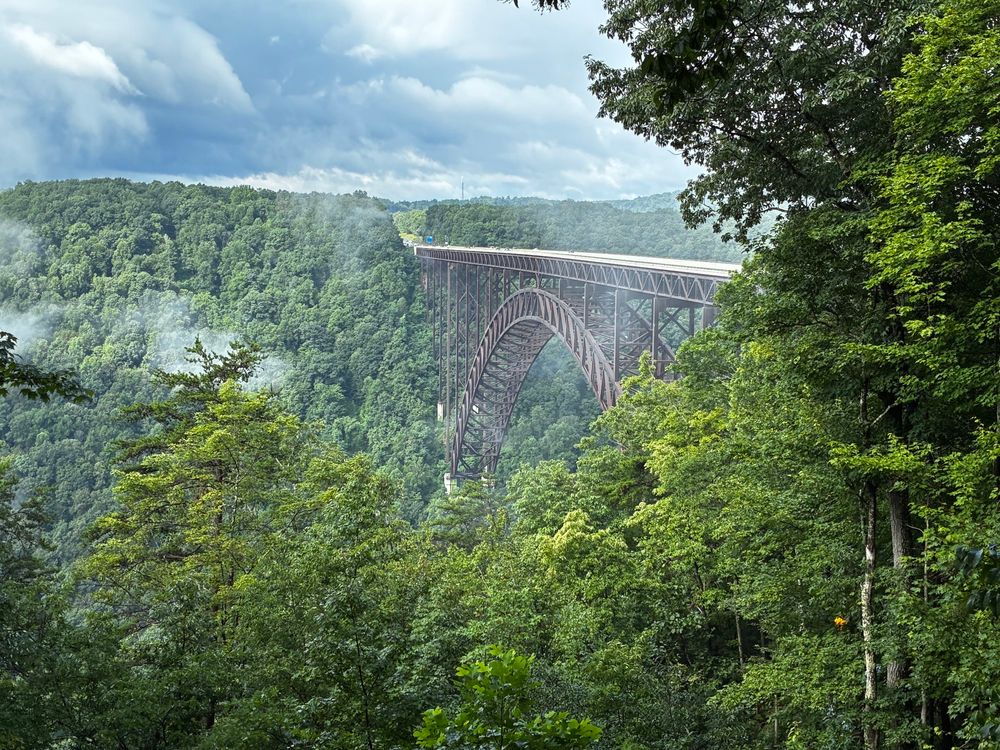 New River Gorge bridge in West Virginia. 