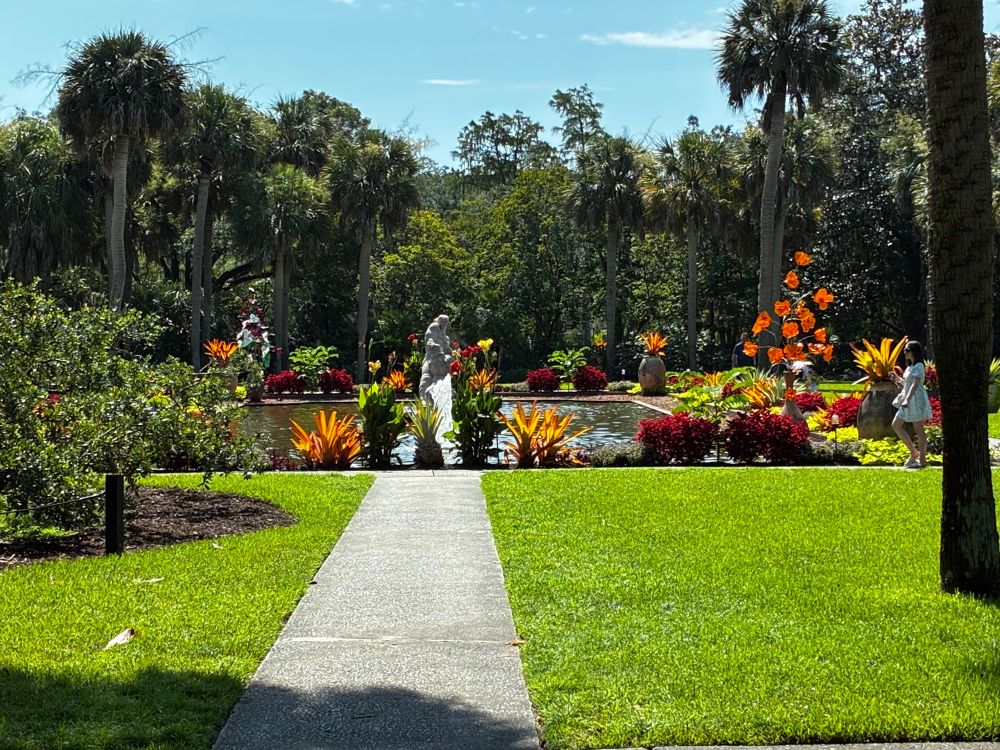 Pond and sculpture at Brookgreen Gardens, SC. Artist: Craig Mitchell Smith.