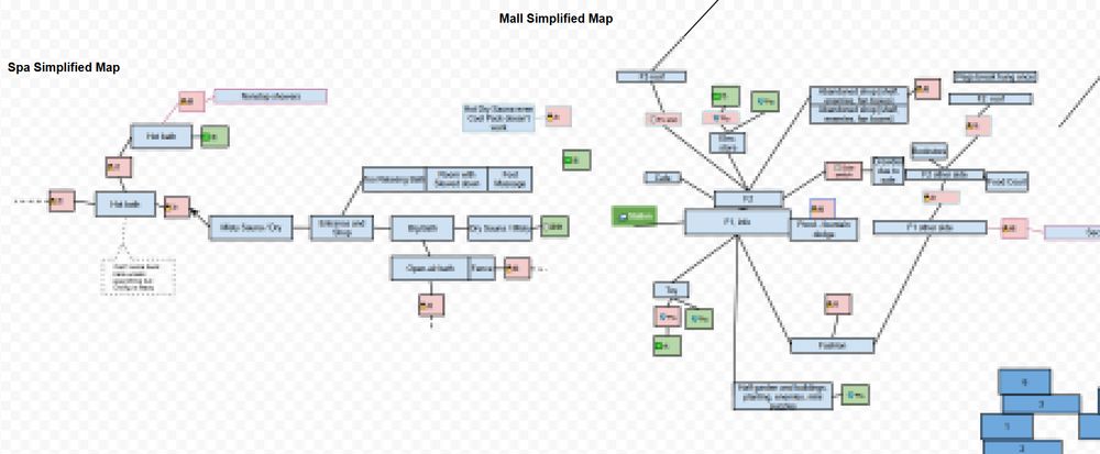 Blurred map of Reso-Seeker "Spa Simplified Map" "Mall Simplified Map"