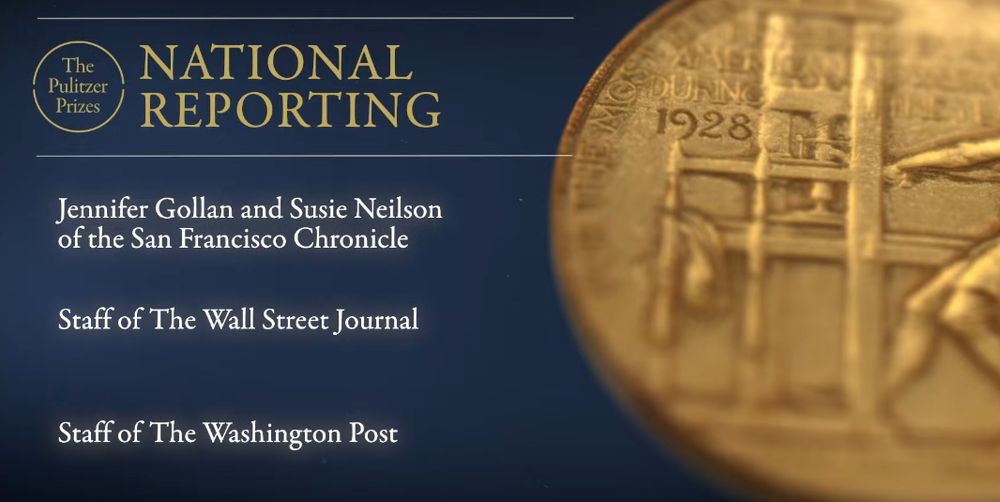 The finalists for the 2025 Pulitzer Prize in National Reporting
