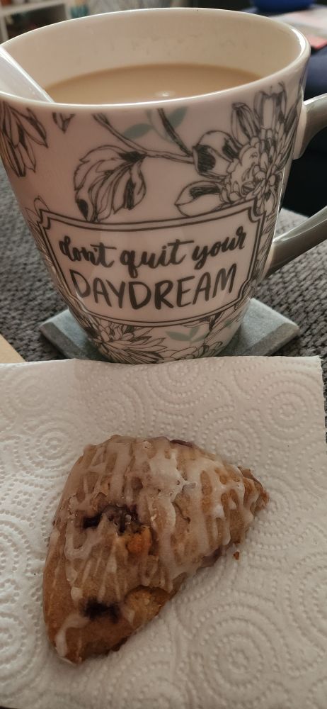 Coffee and scone