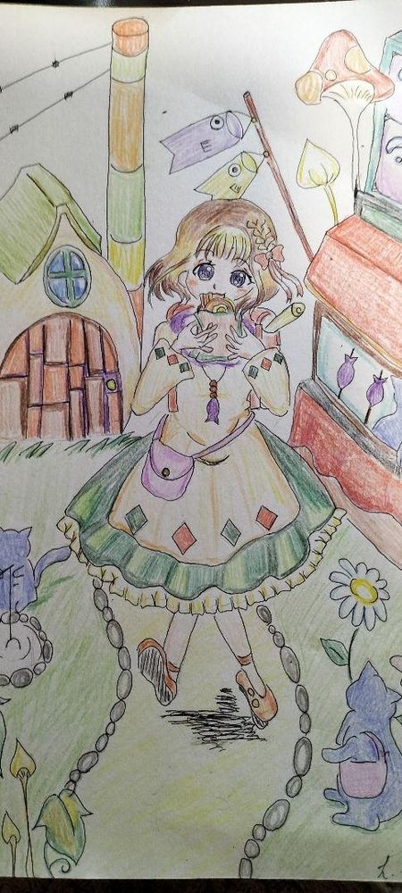 リ*メ様 オリジナル手描きアナログイラスト23