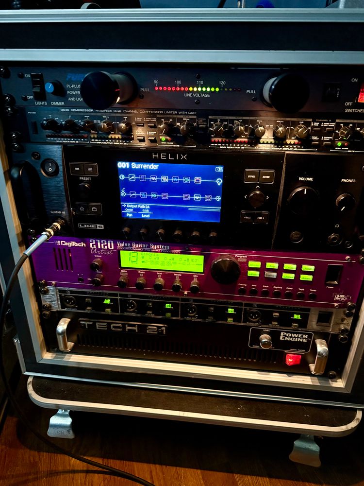 Rack mount audio equipment.
