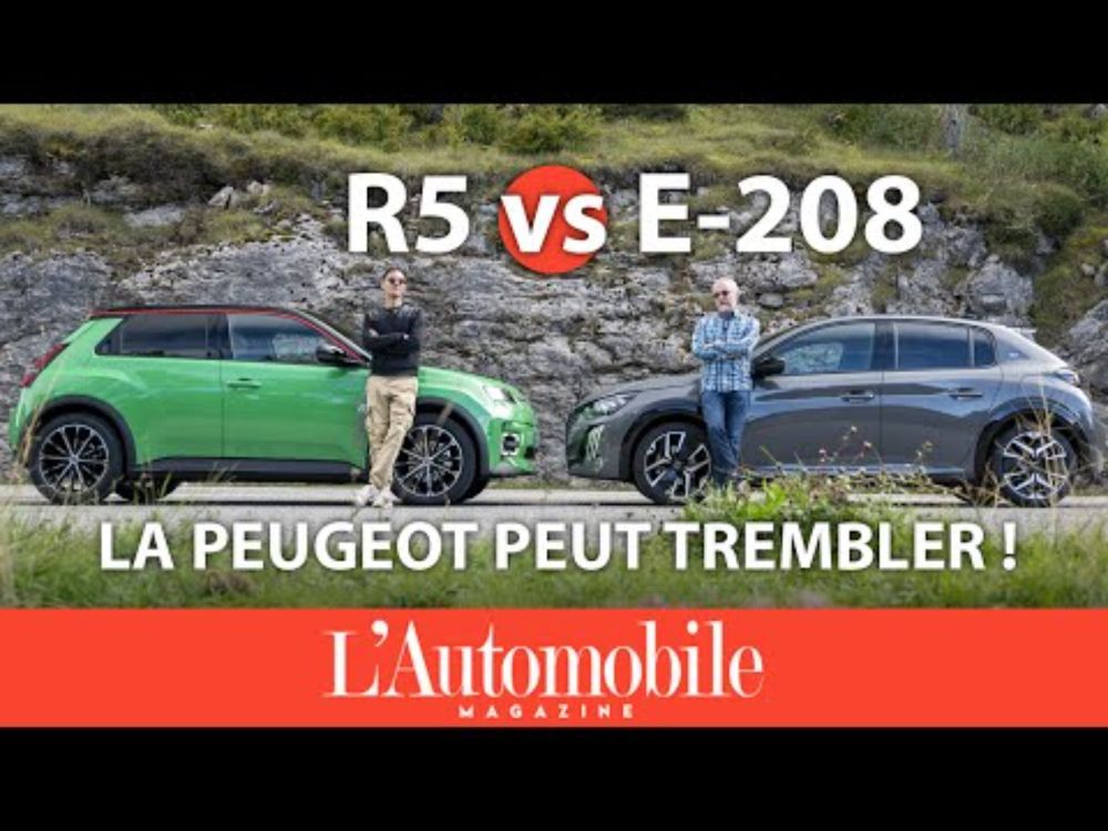 Match Renault 5 contre Peugeot E-208 : Renault frappe très fort !