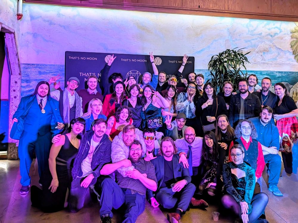 The amazing environment art team at TNM, celebrating our end-of-year holiday party.