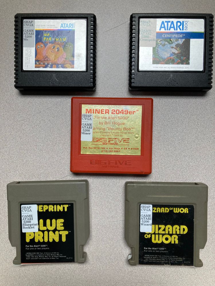 Ms. Pac-Man
Centipede 
Miner 2049er
Blueprint
Wizards of Wor