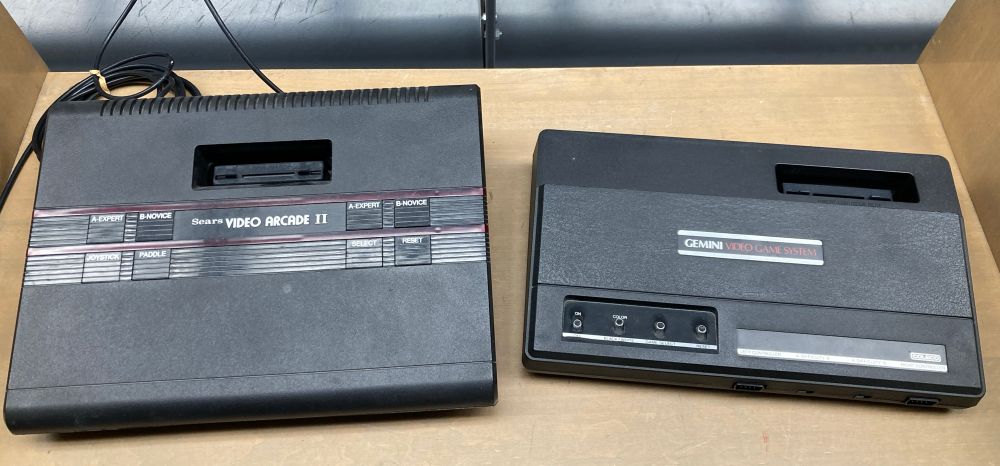 Sears Video Arcade II (left) and Coleco Gemini (right)