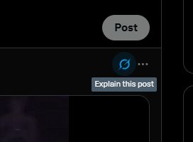 screenshot of a post from twitter, a grok icon can be seen at the corner. grok is twitter's AI generative program  