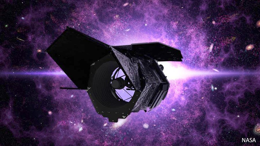 Artist's rendition of the new Nancy Grace Roman Space Telescope.