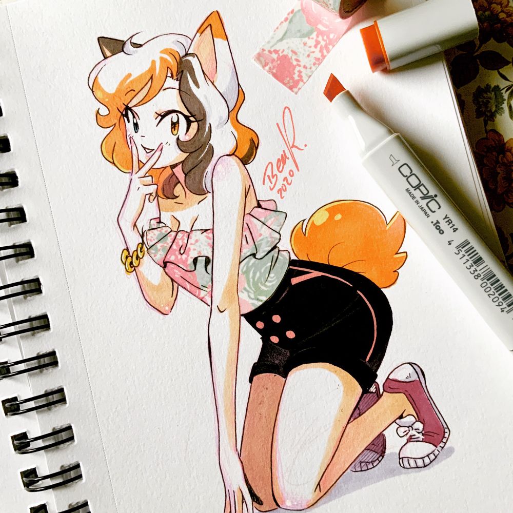 Sketch of my OC Mino I did in 2020