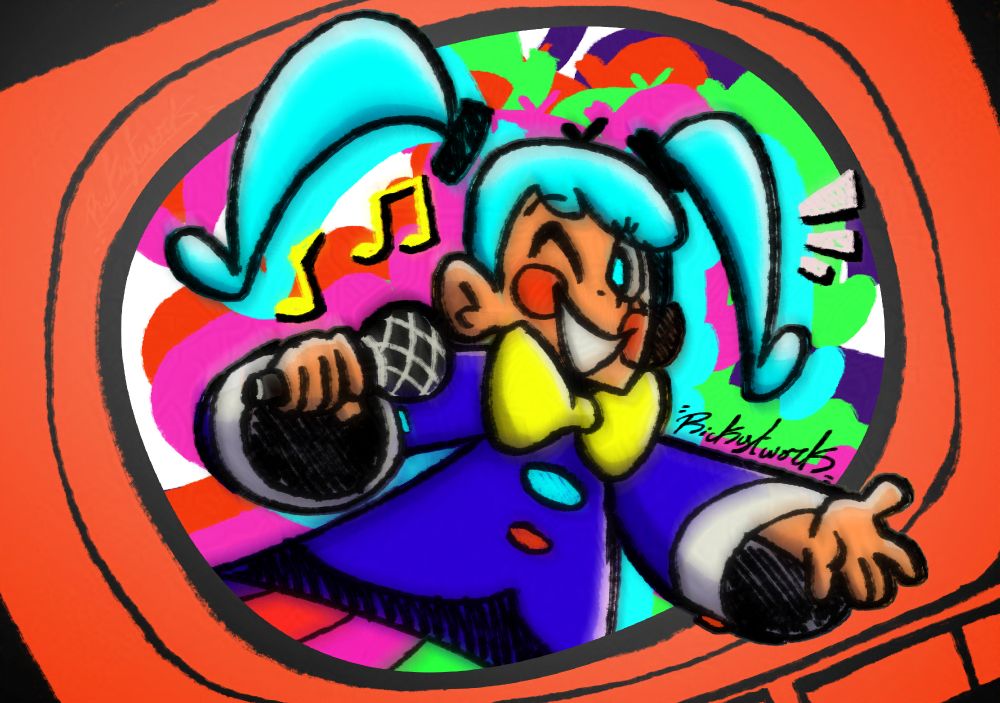 Hatsune Miku from Static (Cover made by Flavor Floey), Fanart made by Rickytwork.