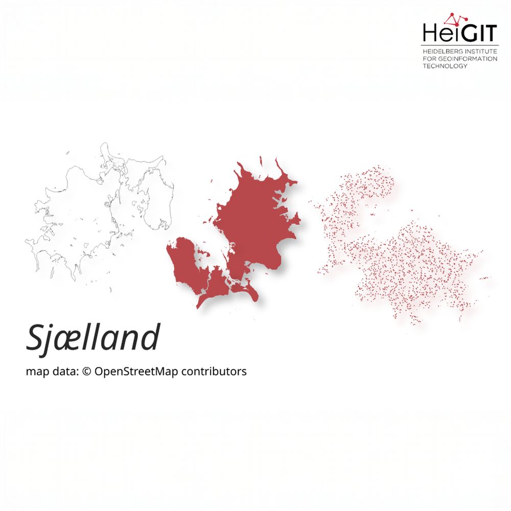 maps of Sjælland, Denmark