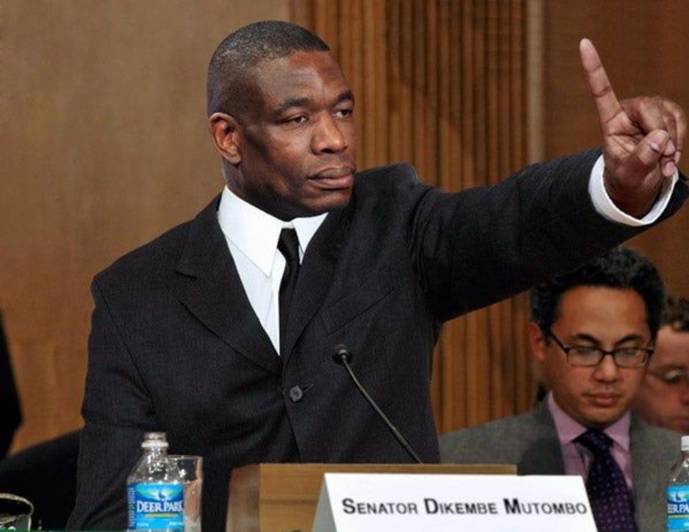 Senator Dikembe Mutombo Blocks Record Amount Of Legislation