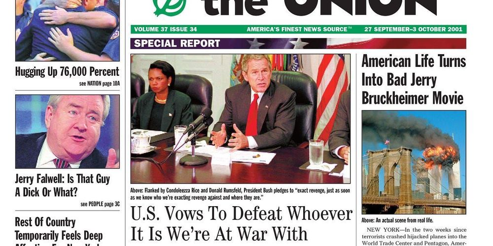 The Onion's 9/11 issue, 20 years later