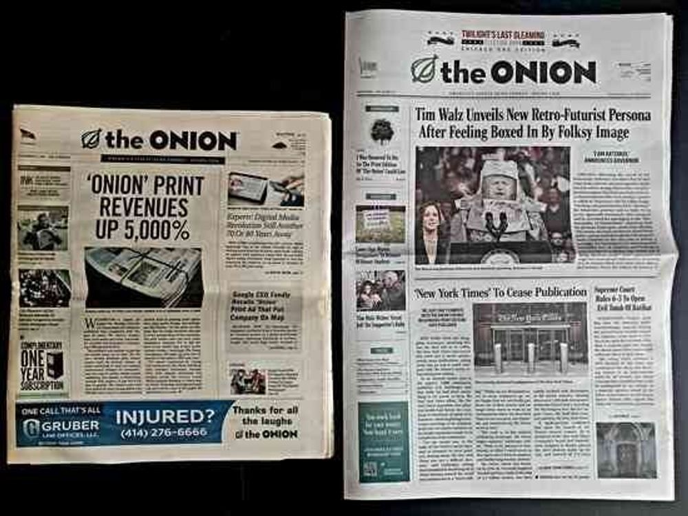 The Onion mailed me the DNC print newspaper