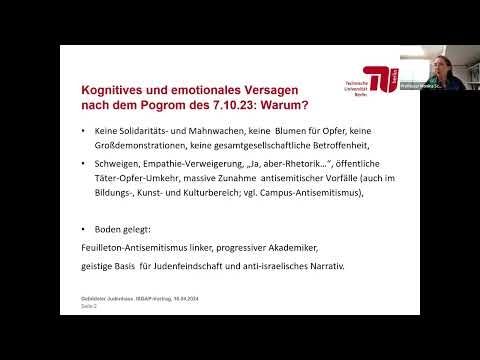 Professorin Monika Schwarz-Friesel, Antisemitischer Hass auf Israel