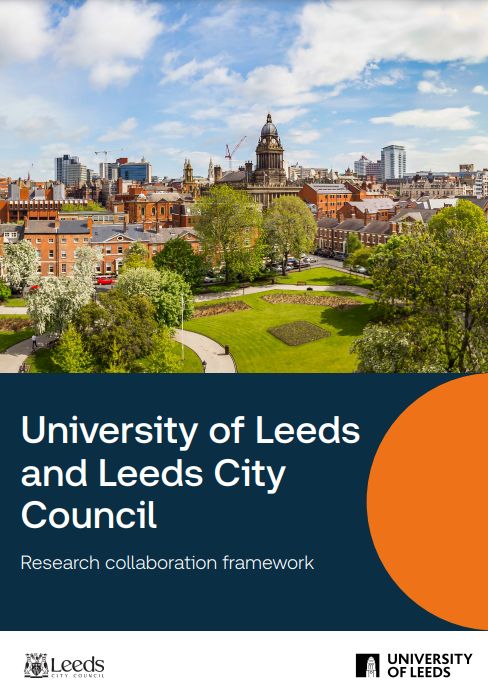 Cover of the University of Leeds and Leeds City Council Research Collaboration Framework report