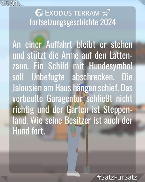 Bild zeigt: verlassene Bushaltestelle an Wüstenstraße