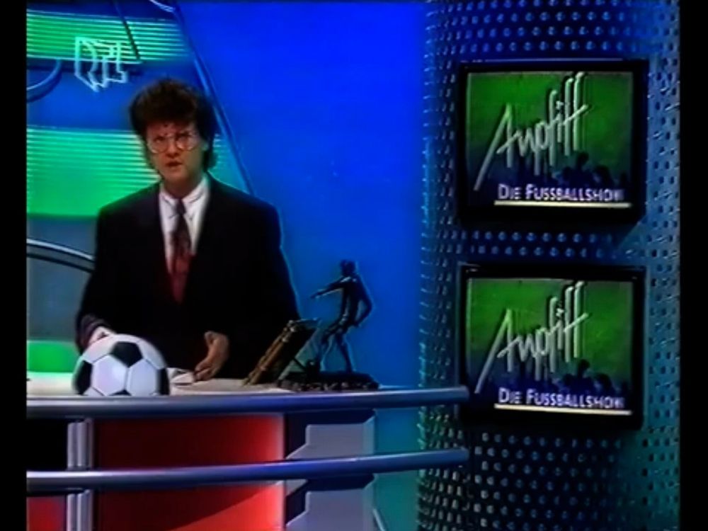Potofski als Moderator von Anpfiff bei RTL (anno 1991 ?)