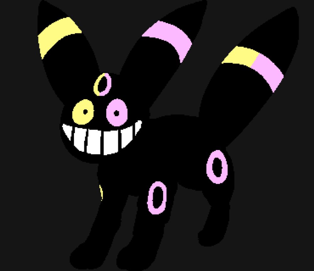 FRIEND from Deltarune as an Umbreon