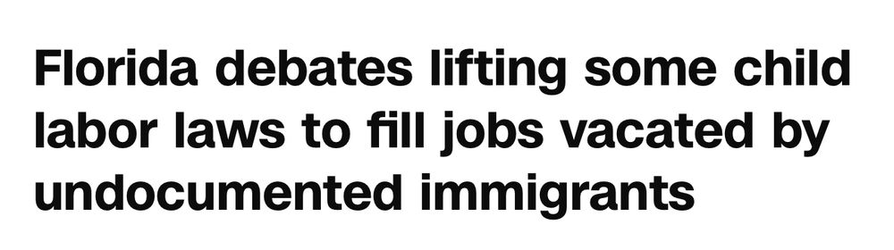 Florida debates lifting some child labor laws to fill jobs vacated by undocumented immigrants 