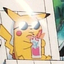 Pikachu sippin' pink drank