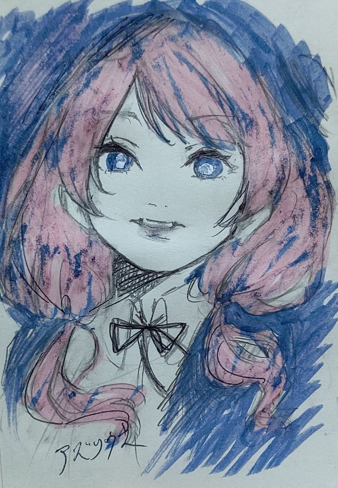 アズリウスちゃんの落書きです
