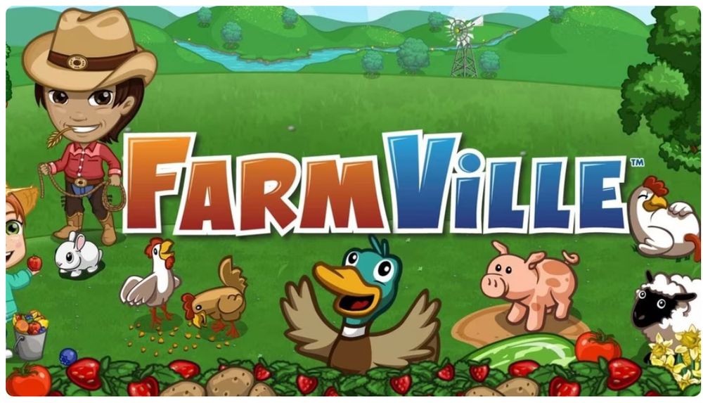 It’s a logo of the old Facebook game FarmVille