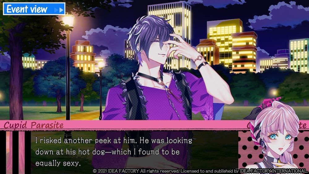 I risked another peek at him. He was looking down at his hot dog-which I found to be equally sexy.