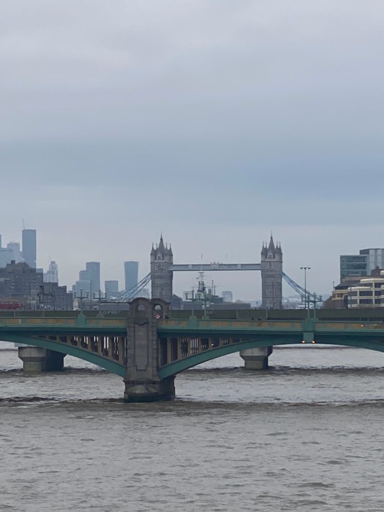 Photo of bridges over the Thames in London near St Paul’s 