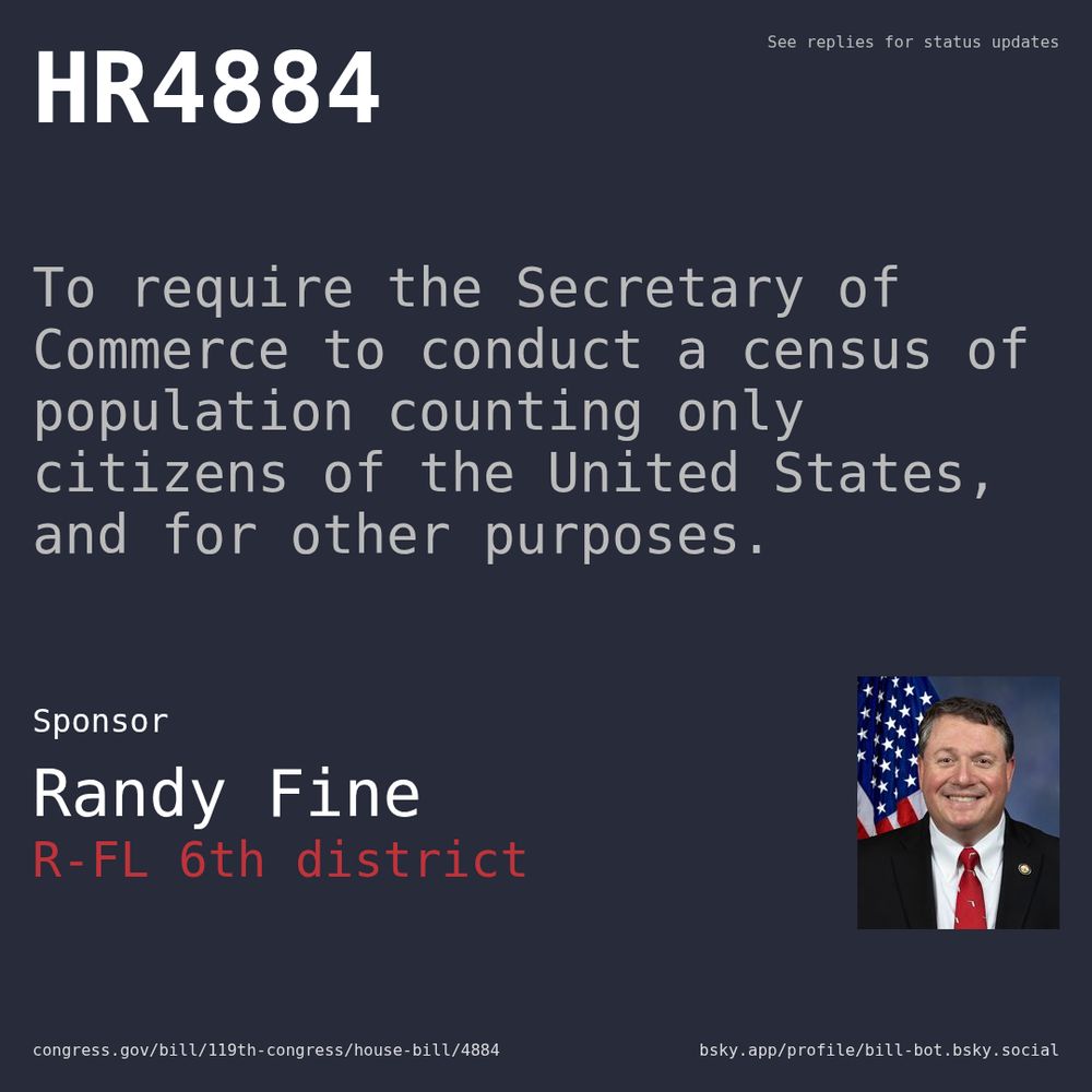Description of HR4884, and a depiction of its sponsor, Randy Fine.